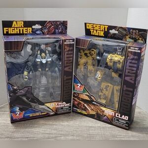 Ultra Tonic Air Fighter and Iron Clad Desert Tank Set